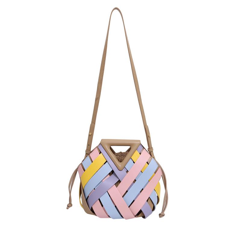 Borsa a tracolla Autunno e Inverno Nuova Borsa intrecciata alla moda Borsa a cestino per verdura da portare a mano Borsa a mano da donna Versione coreana Nicchia Borsa a mano da donna