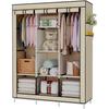 Nyana Home Fabric Dressing Room with Zipper Doors and Side Pockets Measurements 170x127x45cm
