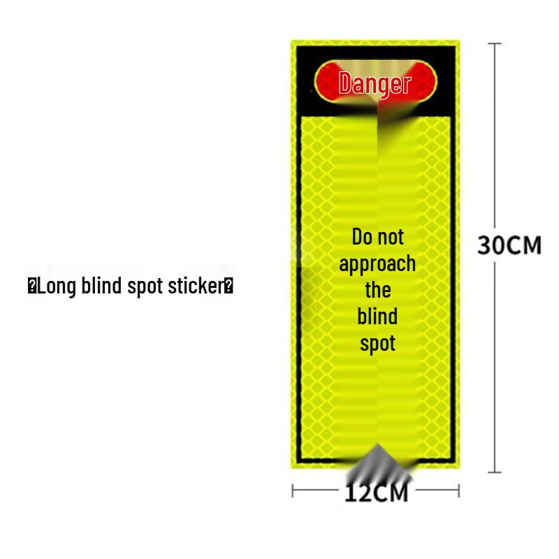 Brangdy Truck Blind Spot Warning Sticker Long