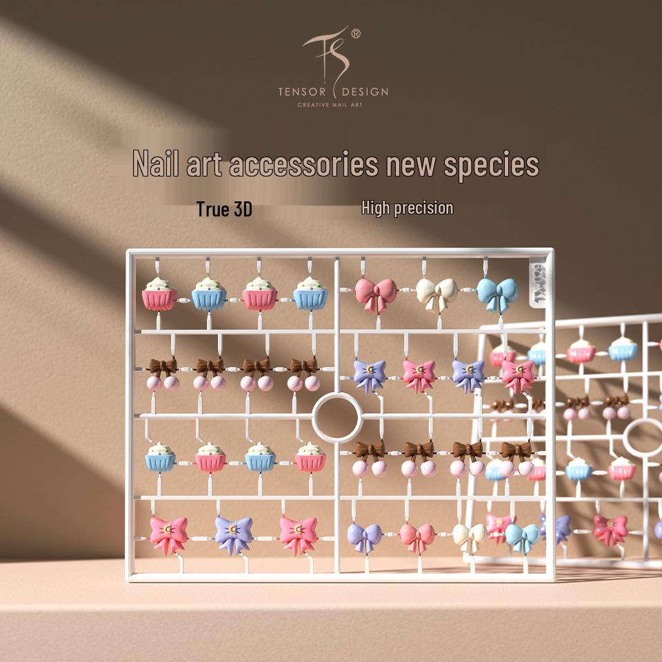 

TENSOR Ferrite Carved Resin Nail Art Decorations - Cute and Exquisite, TX029.