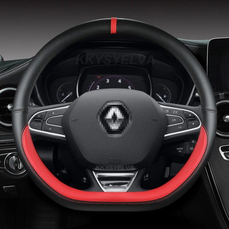 Car Steering Wheel Cover For Scenic Clio Laguna 2 3 4 5 Kangoo Fluence Megane Trafic Talisman Twingo Kaptur Accessories