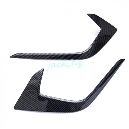 For Honda Civic -2024 Front Fog Light Cover Trims Accessories Carbon Fiber