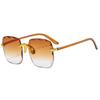 Vintage Square Sunglasses Woman Classic Frameless Gradient Mirror Sun Glasses Female Fashion Rimless Sun Glasses