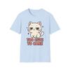 Unisex Softstyle T-Shirt Chibi Cat Funny Unbothered Cute Sparkle Cartoon Tee