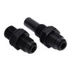 1Pair 6AN‑1Celsius4NPS   Oil Cooler Adapter Fitting Aluminium Alloy Rustproof Black