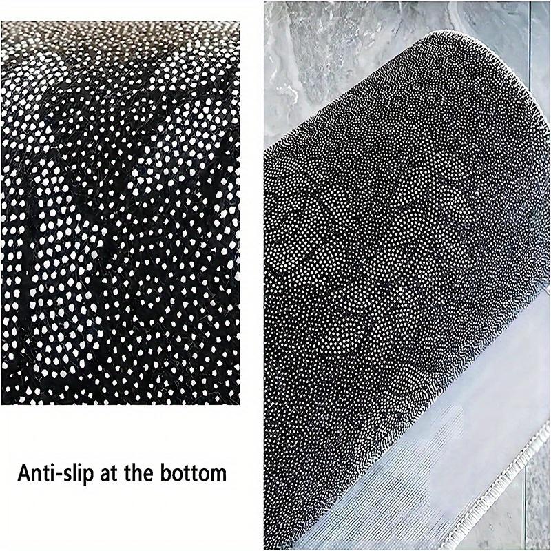 Black Cat with Roses Rug for Elegant Spaces - Luxury Animal Print, Romantic Home Accents Anti slip carpet can be machine washed