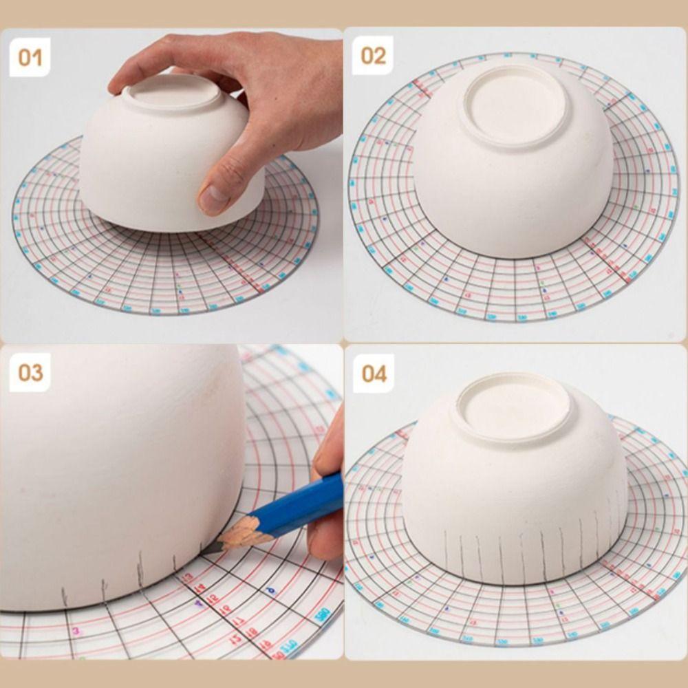 Circular Pottery Round Divider Clay Sculpture Ceramic Painted Tool  Arts and Crafts