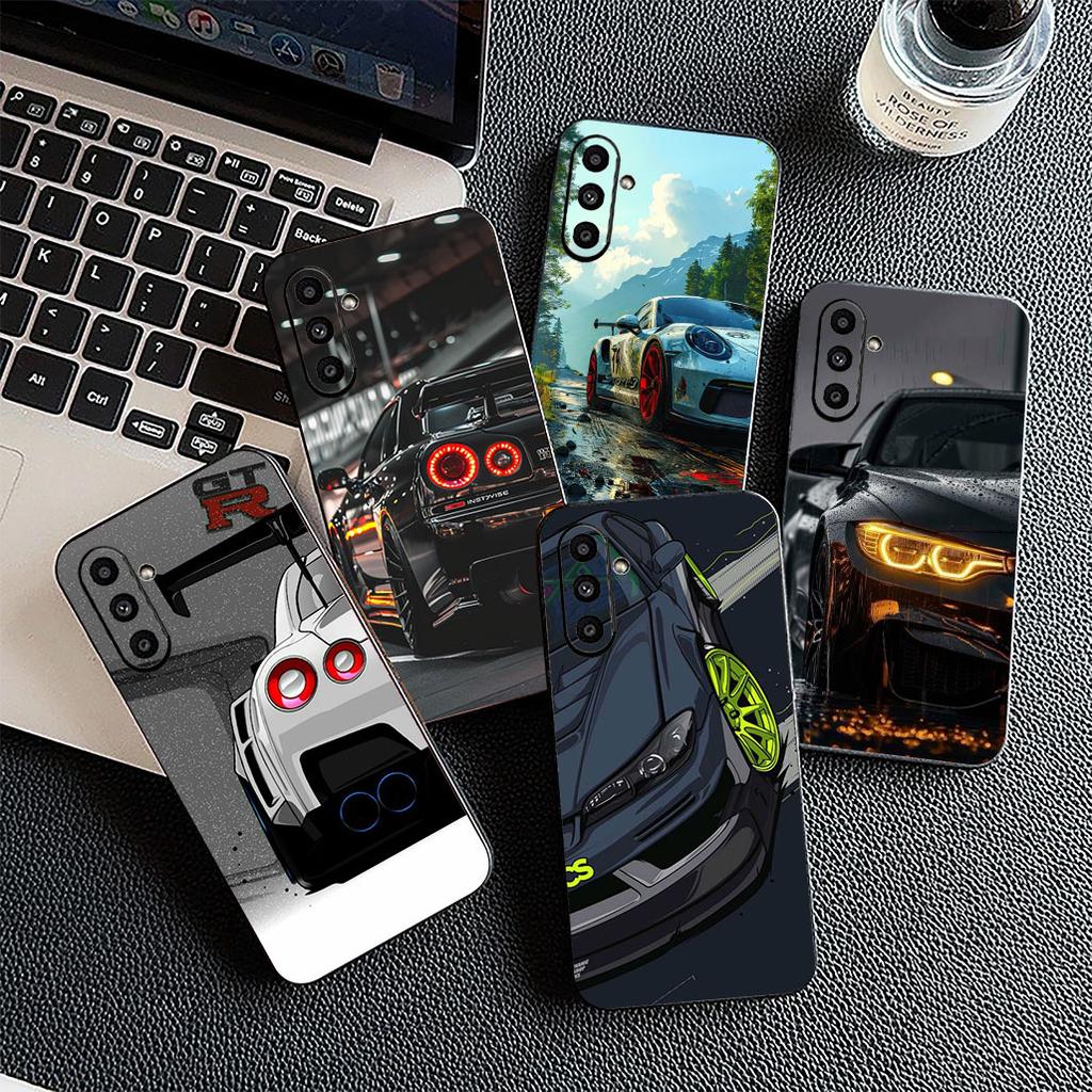 Supercar Super Car Cartoon Taillights Cover for Xiaomi Redmi Note 12 11 10 Pro 10A 10C 12C 13C Note12 12Pro Coque Phone Case