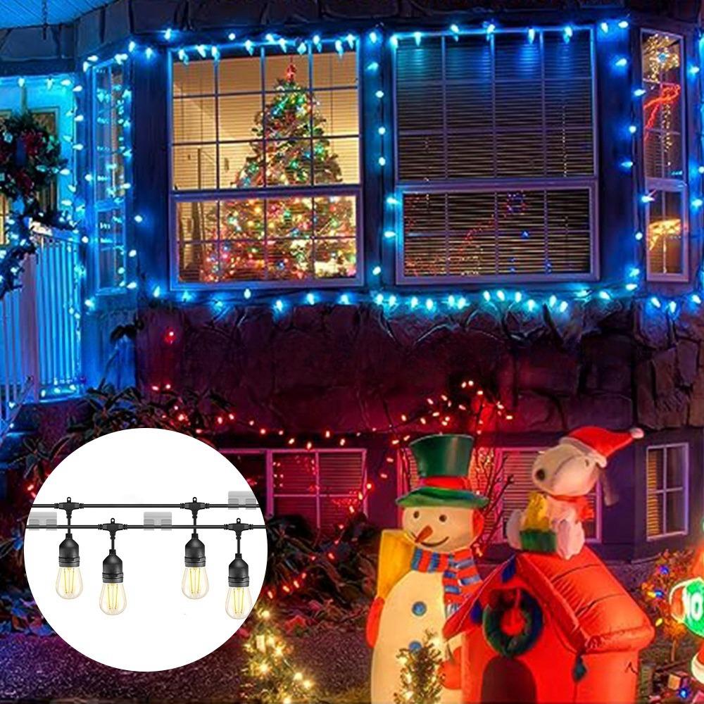 10pcs PP String Lights Clips Christmas Lighting Hanging Cable Clips New Hooks  for Outside