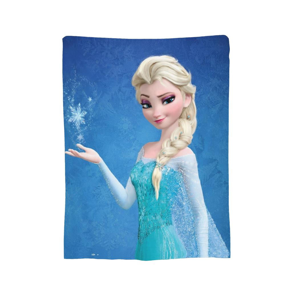 Frozen Elsa Anna Olaf Fantasy Comedy Knitted Blankets Fleece Super Warm Throw Blanket for Bedroom Sofa Bedspread
