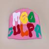 Hip Hop Color Letter Jacquard Knitted Hat Men'S And Women'S Warm Retro American Contrast Colour Pullover Hat