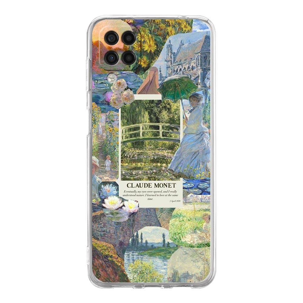 Claude Monet Art Phone Case For Samsung Galaxy A13 A33 A73 A53 A23 A51 A71 A21S A12 A31 A41 A05s A03S A15 A25 A32 5G Clear Cover