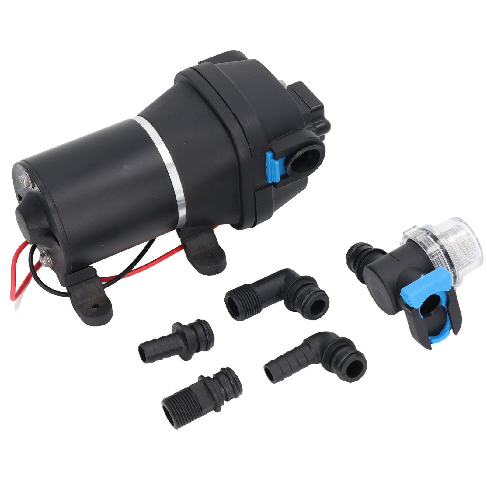 

2.7GPM 17PSI High Pressure Water Pump Self Priming Pump Micro Air Diaphragm Pump DC 12V 5A