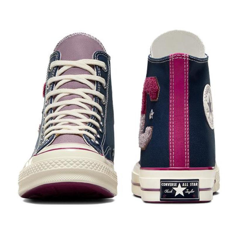 Converse Chuck 70 Plus Round-toe Comfort High-Top Espadrilles Unisex Blue