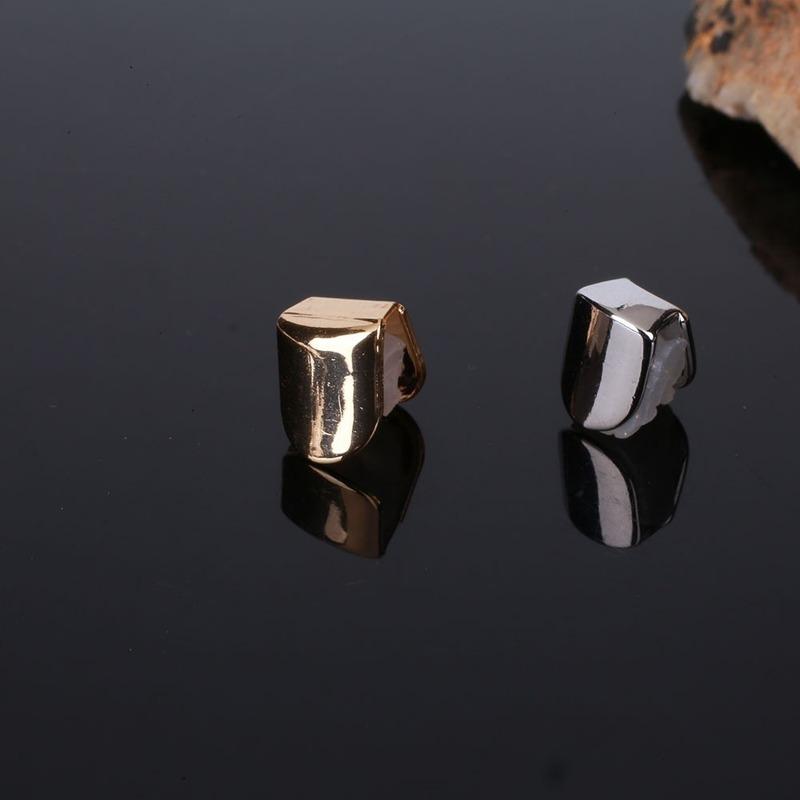 2 Pcs Hip Hop Teeth Single Tooth Grill Grillz Party Gift