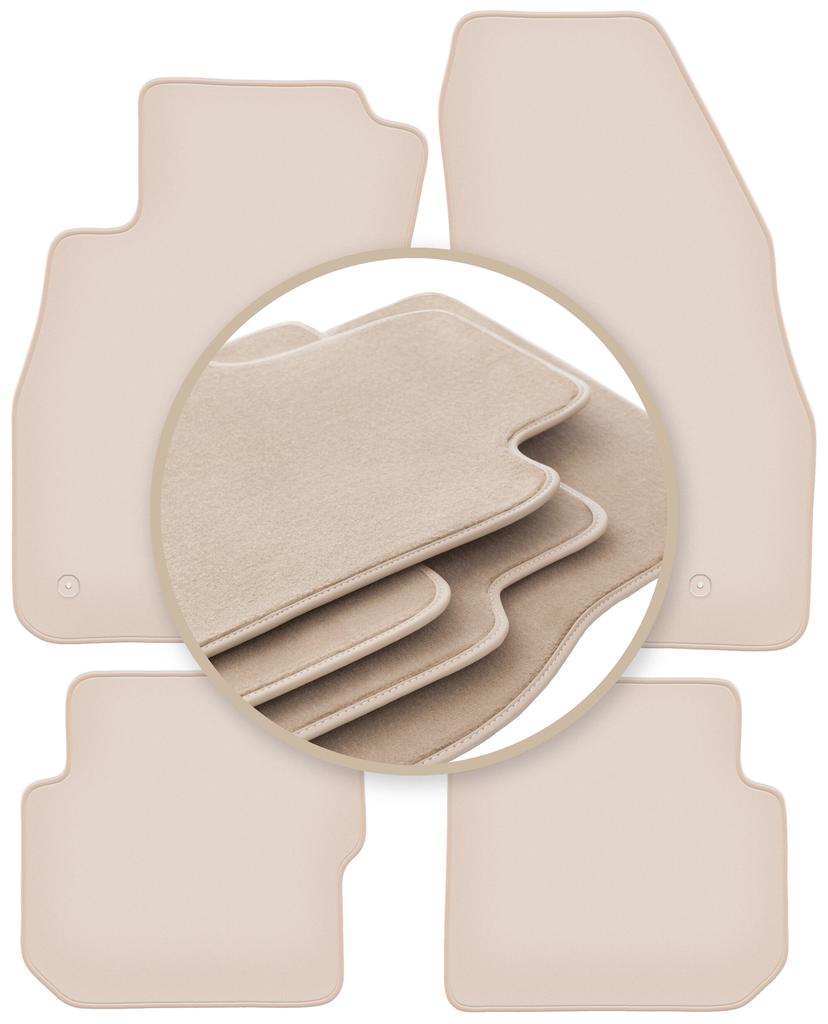 PREMIUM beige Fußmatten für: Alfa Romeo Mito Schrägheck 2008-2019