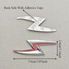 3D Metal S Lightning Logo Car Rear Trunk Fender Emblem Badge Decals For Nissan S14 S15 200SX 240SX Zenki Silvia Accessories