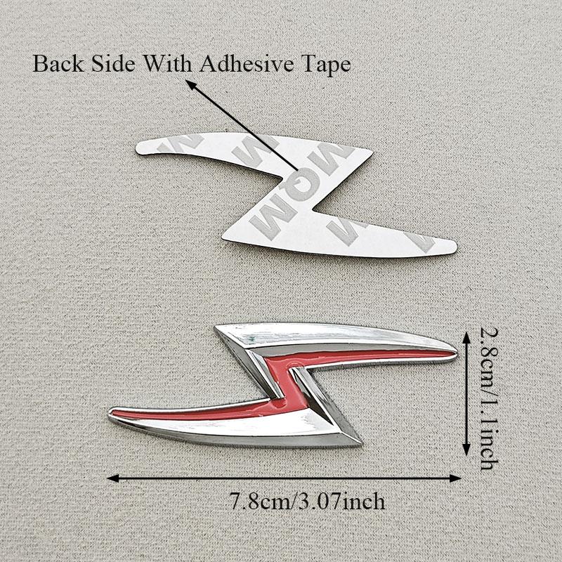 3D Metal S Lightning Logo Car Rear Trunk Fender Emblem Badge Decals For Nissan S14 S15 200SX 240SX Zenki Silvia Accessories