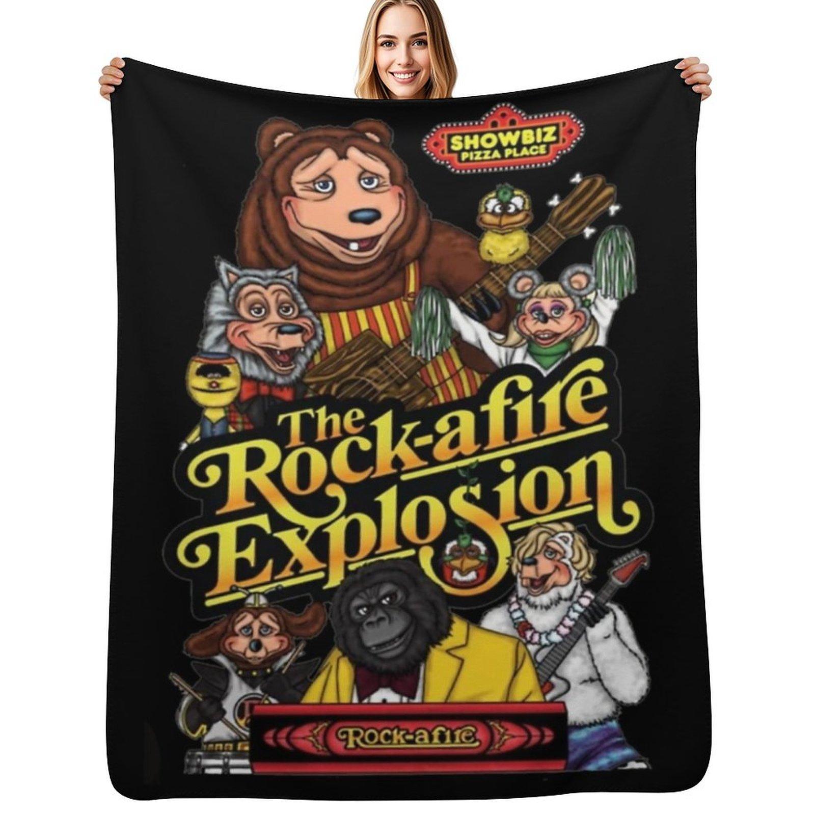 Showbiz Pizza Billy Bob Throw Blanket Anti Shedding Soft Fuzzy Blanket for Home Size: 75*100cm, Weight: 230 GSM
