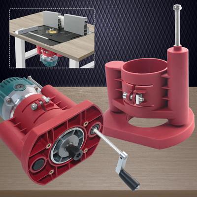 Router Lift System Aluminium Alloy Adjustable Height Router Table Lifting Tool Firm Clamping Sturdy Router Lifting