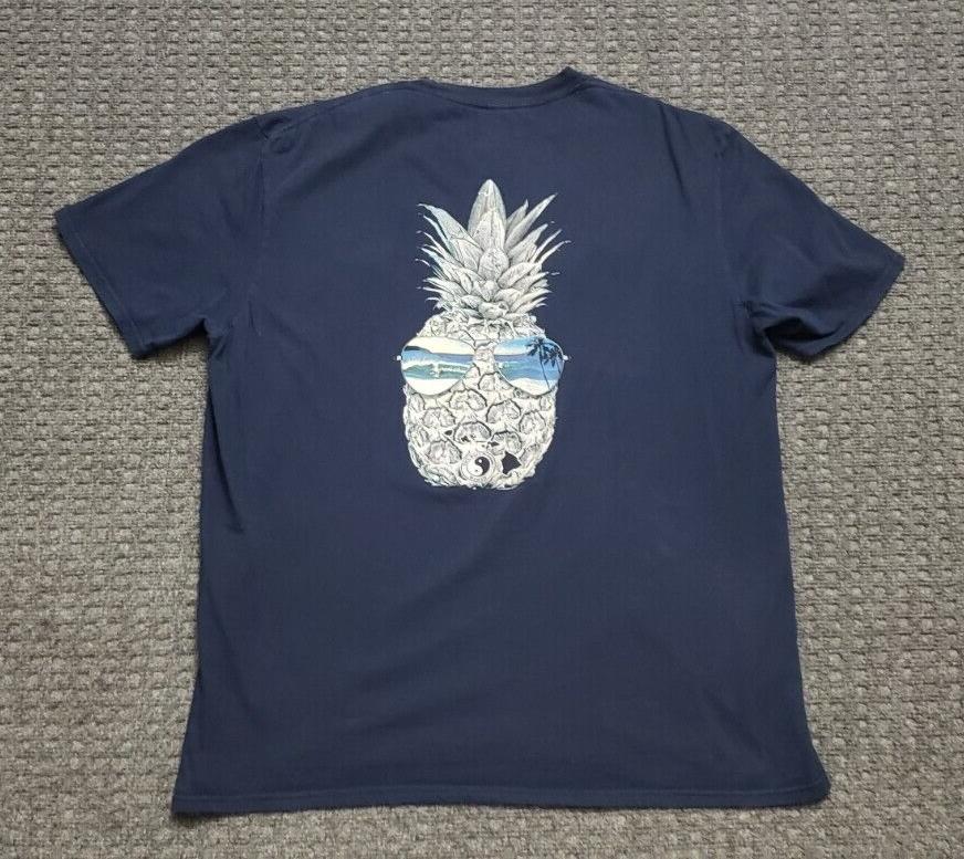 

Футболка унисекс TC Surf Designs Hawaii Dark Blue Pineapple Beach Shades
