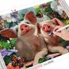 Diamant-Kunst-Gemälde-Set, Schwein, Diamant-Stickerei, Kreuzstich, Tierbilder, Strasssteine, Mosaik, handgefertigtes Geschenk