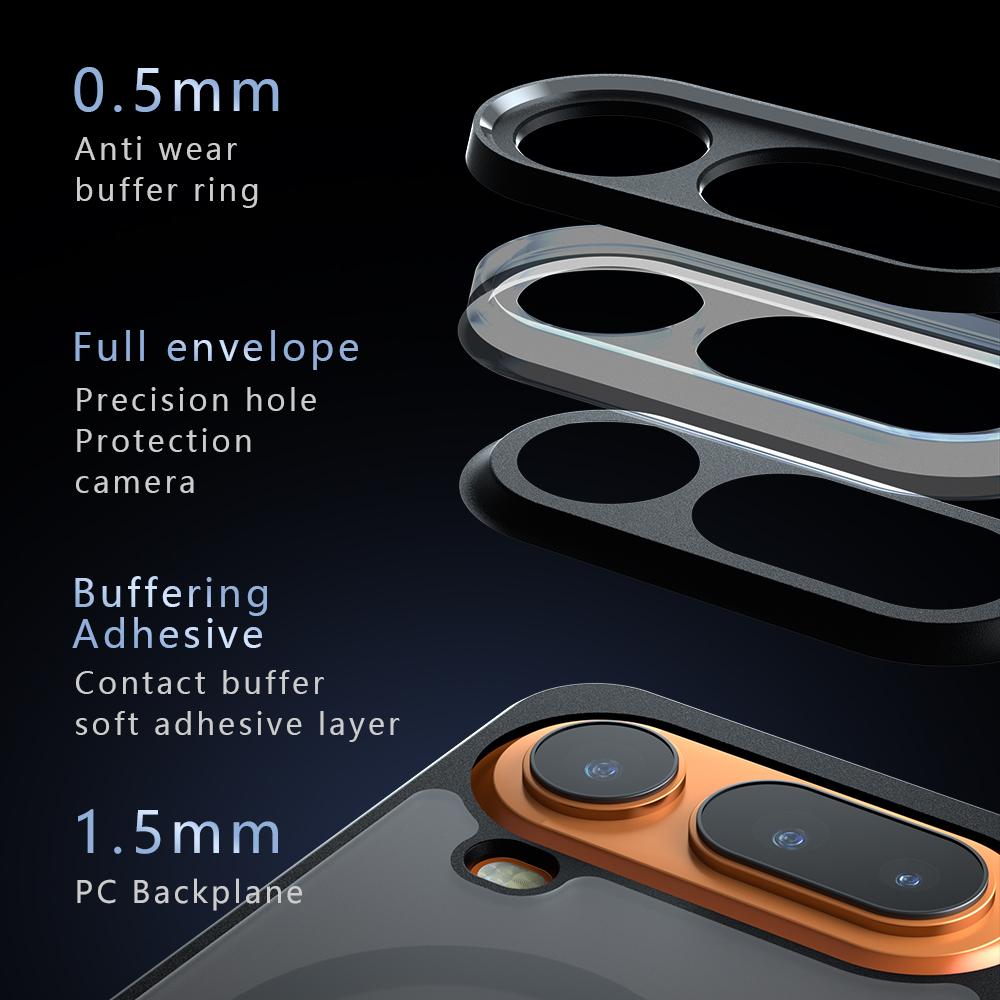 For Honor Magic 8 Pro Air Case Magnetic Matte Frosted Translucent Airbag Drop-proof Non-yellowing Anti-Fingerprint Cover