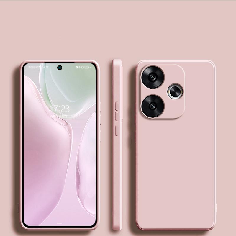 For Redmi Turbo 3 Turbo3 Case Liquid Silicone Camera Protection Back Phone Cover Case For Xiaomi Redmi Turbo 3 Turbo3 Soft TPU Cover