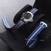 Ribbed Nylon Strap for Omega for Swatch for Moonswatch Stainless Steel Folding Buckle Men Women Sport Replace Watch Band 20mm
