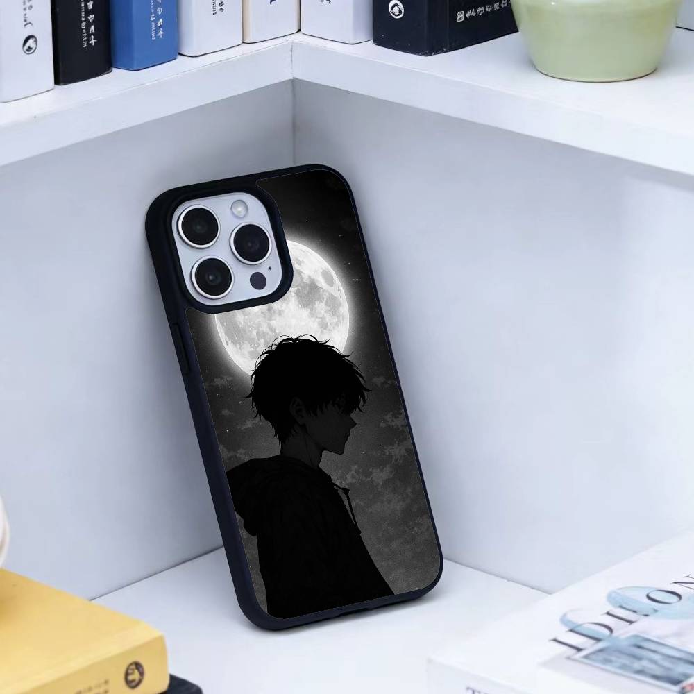 Dark Aesthetic Chill Guy Phone Case For iPhone 14,16,15,13,17,12,Plus,Pro,Max Magnetic For Magsafe Frosted Cover