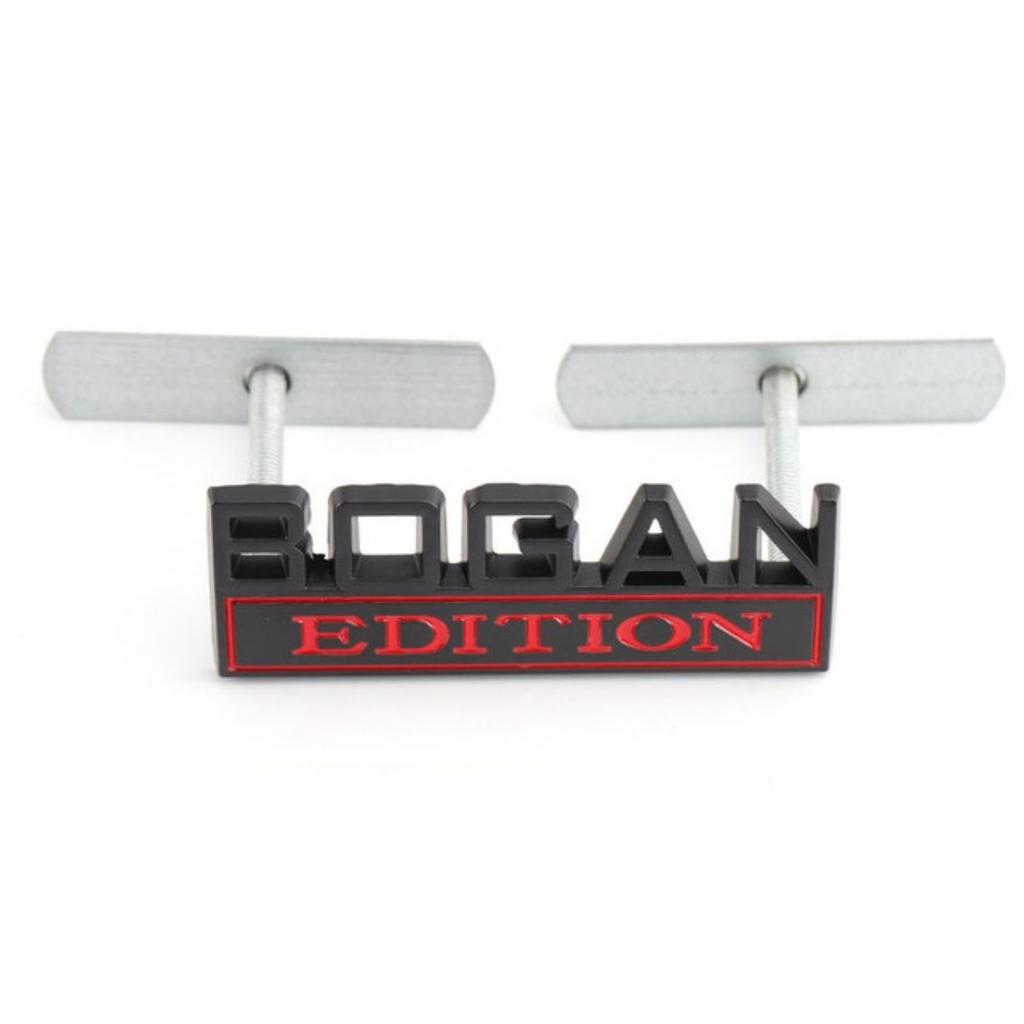 1Pc 3D Metal Bogan Edition Logo Car Front Grille Badge Side Fender Rear Trunk Emblem Sticker Decal