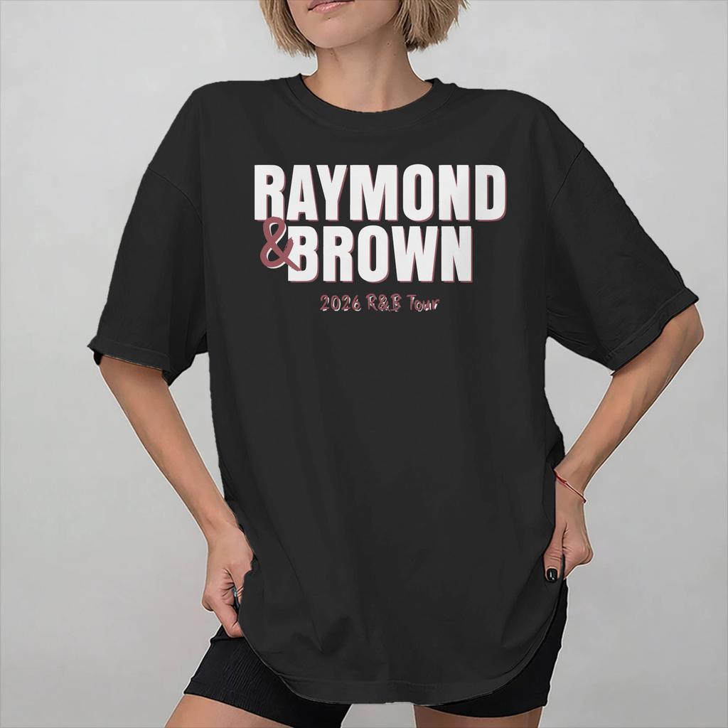 Graphic Printing Chris Brown Ushers RB Tour 2026 T Shirt for Unisex Women Pure Cotton Tshirts Short Sleeve Clothing