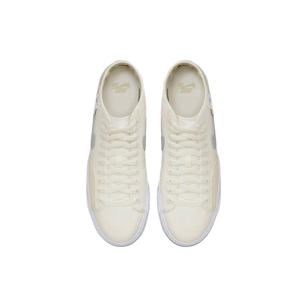 Nike Blazer Court Mid Premium SB Warning Label Men Sneakers White Summit-White DZ7635-110