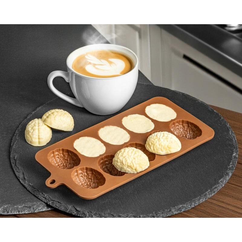 Silicone Brain Mold for Cake Chocolate Dessert Decoration Halloween Easter Holiday Creative Shape Handmade Cookie Candy Molds