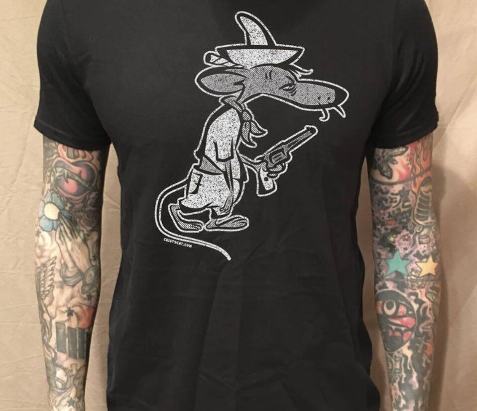 

Strapped Slowpoke Rodriguez on Black Tee 4XL