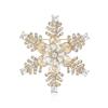 Fashion Rhinestone Winter Snowflake Brooches For Women Unisex Christmas Pin Casual Party Accessories Friends New Year Gifts