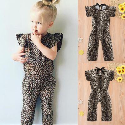 baby girl leopard print romper