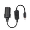 30cm All-Copper USB-C 5V To 12V Car Cigarette Lighter Adapter Cable