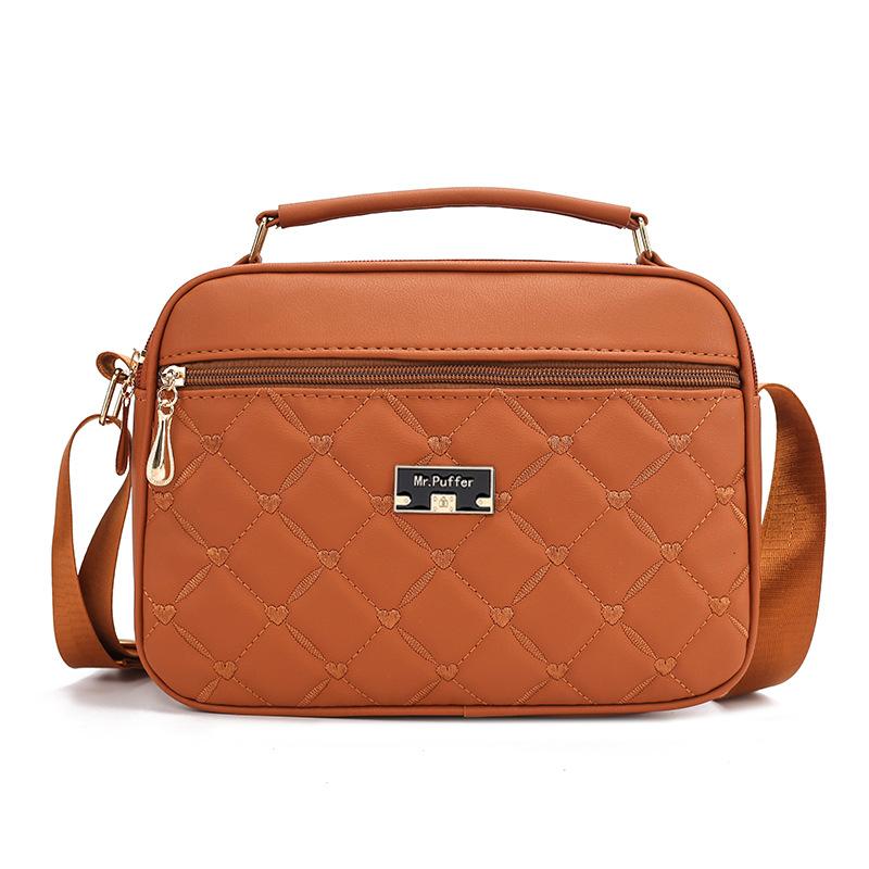 Modna Damska Torba Nowy Styl Diamentowa PU Torba Crossbody Wszechstronna Mała Torba Damska Torba na Ramię