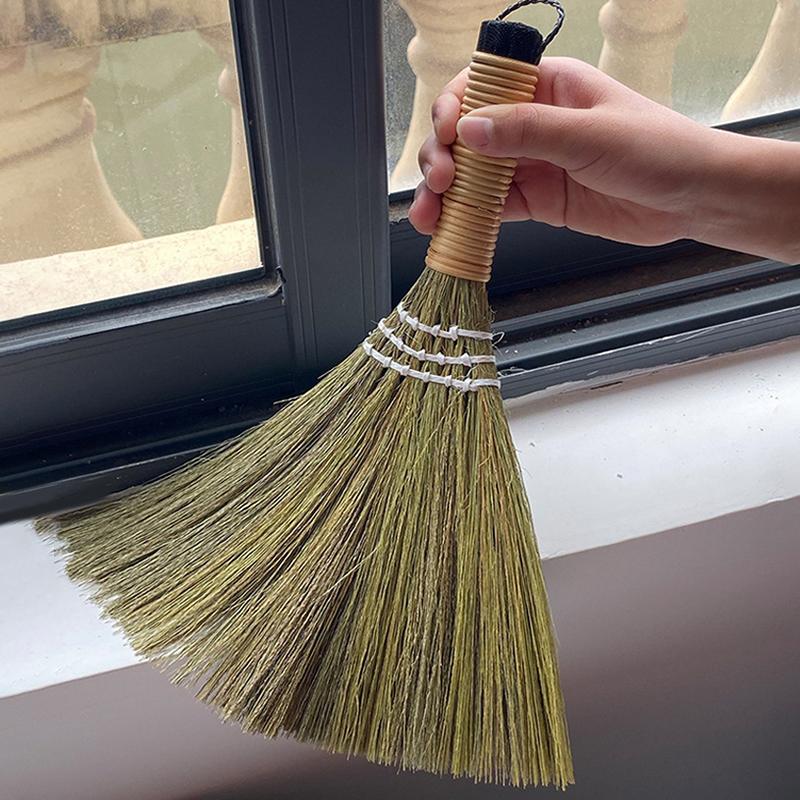 Kitchen Cleaning Broom Household Brooms Office Table Dust Brush Duster Straw Manual Miscanthus Tabletop Child Outdoor