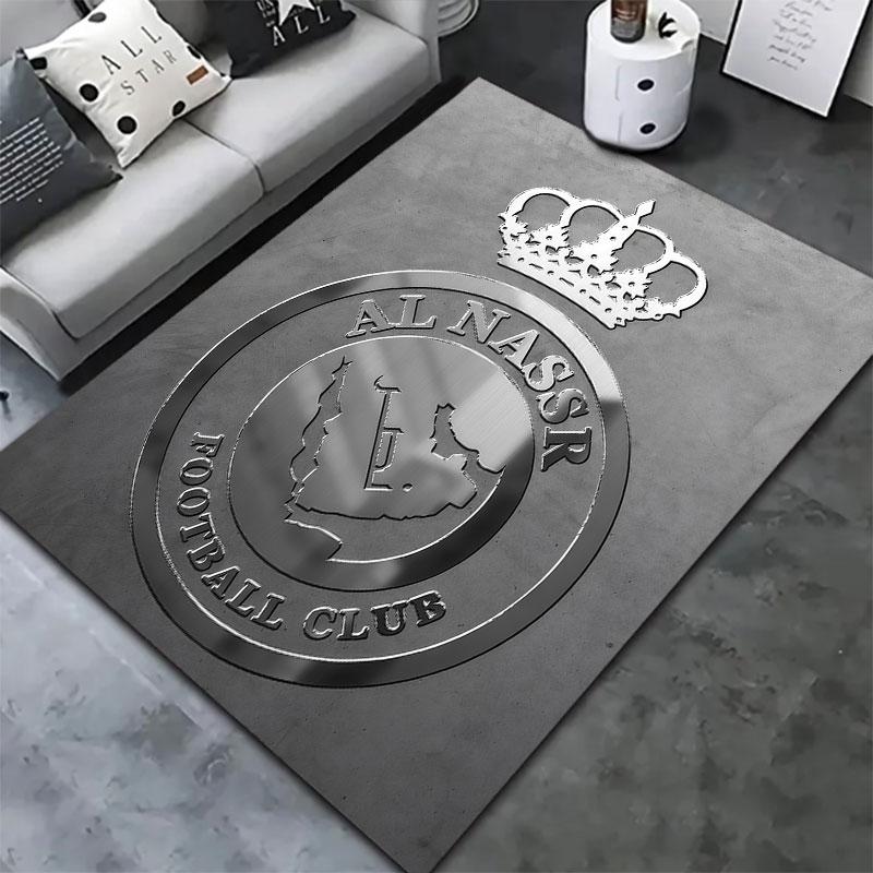 Al-Nassr FC Carpet Rug for Living Room Bedroom Home Sofa Decoration,Kids play Non-slip Floor Mat