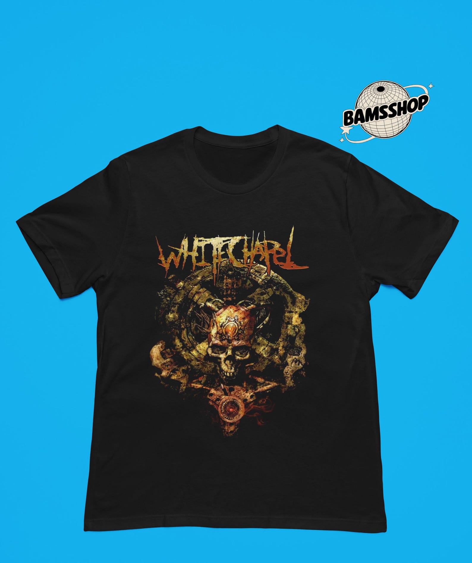 Whitechapel Band Tee, The Valley Album, Unisex Heavy Cotton T-Shirt L