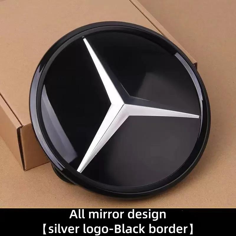 

2025 Hot Car Sticker Car Front Grill Logo Light 3D LED Badge Emblem Luminous Decorative Light For Mercedes Benz W204 GLK 2006-12