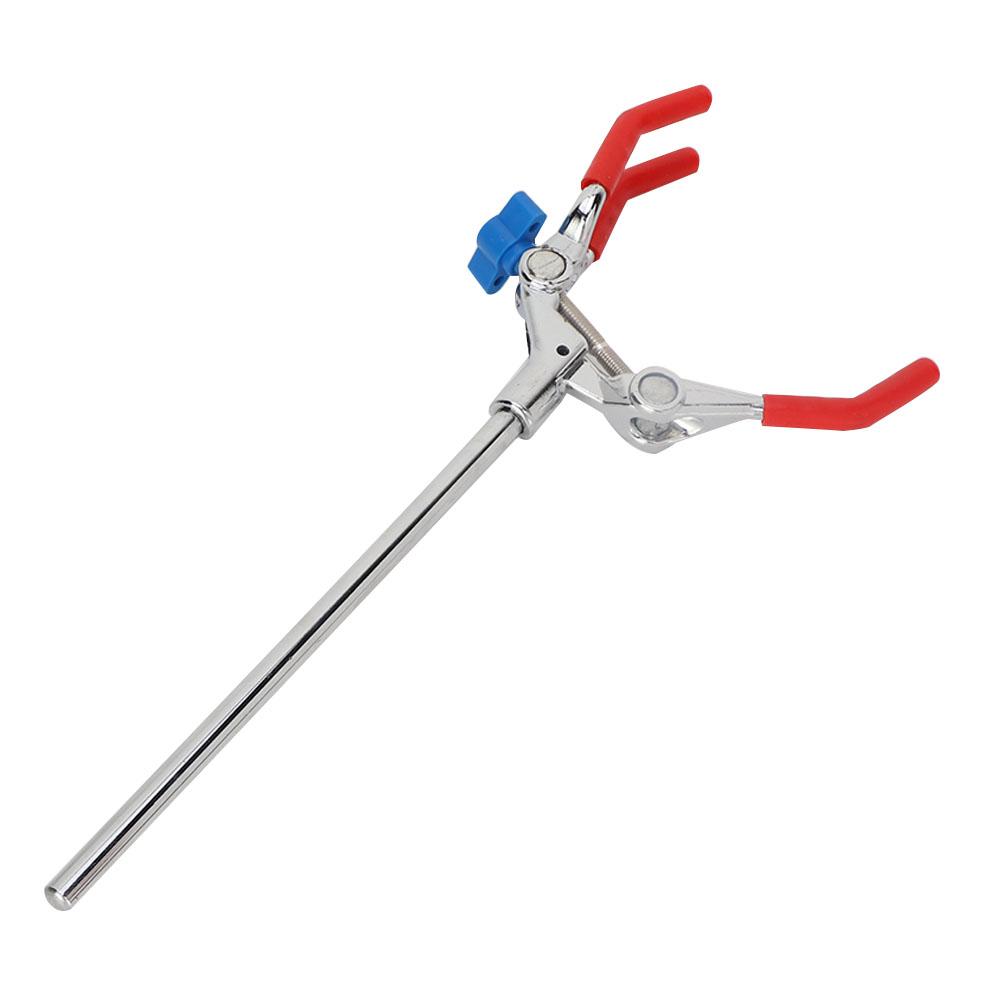 Lab Three jaw Rotating Clamp Zinc Alloy Lab Retort Stand Condenser Flask Clamp Adjustable