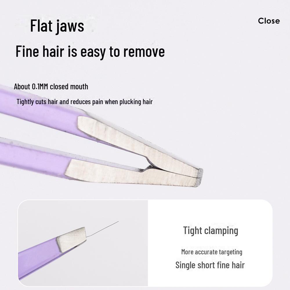 Meidao Stainless Steel Crescent Eyebrow Trimmer Set: Portable Oblique Clip and Scissors for Beginners