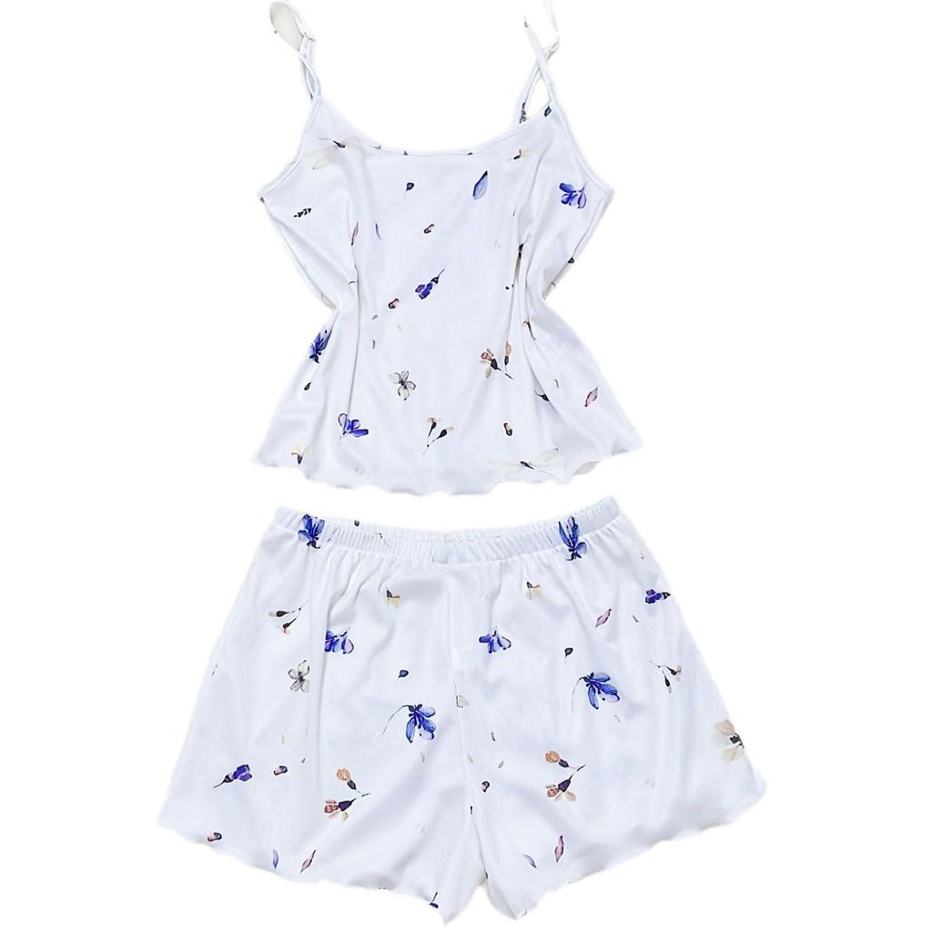 2025 Spring & Summer Women's Breathable Printed Pajama Set - New European & American Style