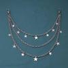 Layered Stars Waist Chain - European & American Multi-layer Jewelry for Jeans