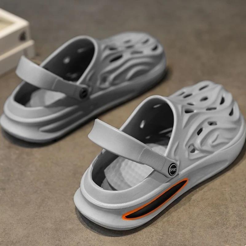 Beach Male Shoe Hole Shoes Soft Clearance Sale Open Toe Color Wholesale Expensives New Arrival Trend 2025 Barefoot Men's Sandal