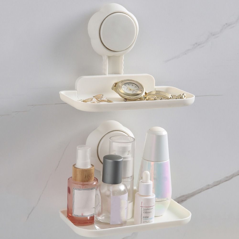 Foldable Wall Mounted Storage Rack Punch-Free Wall Storage Shelf New Bathroom Wall Organizer