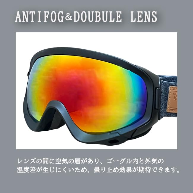Snow Goggles [Rare] RH423-2 MBK/GRN